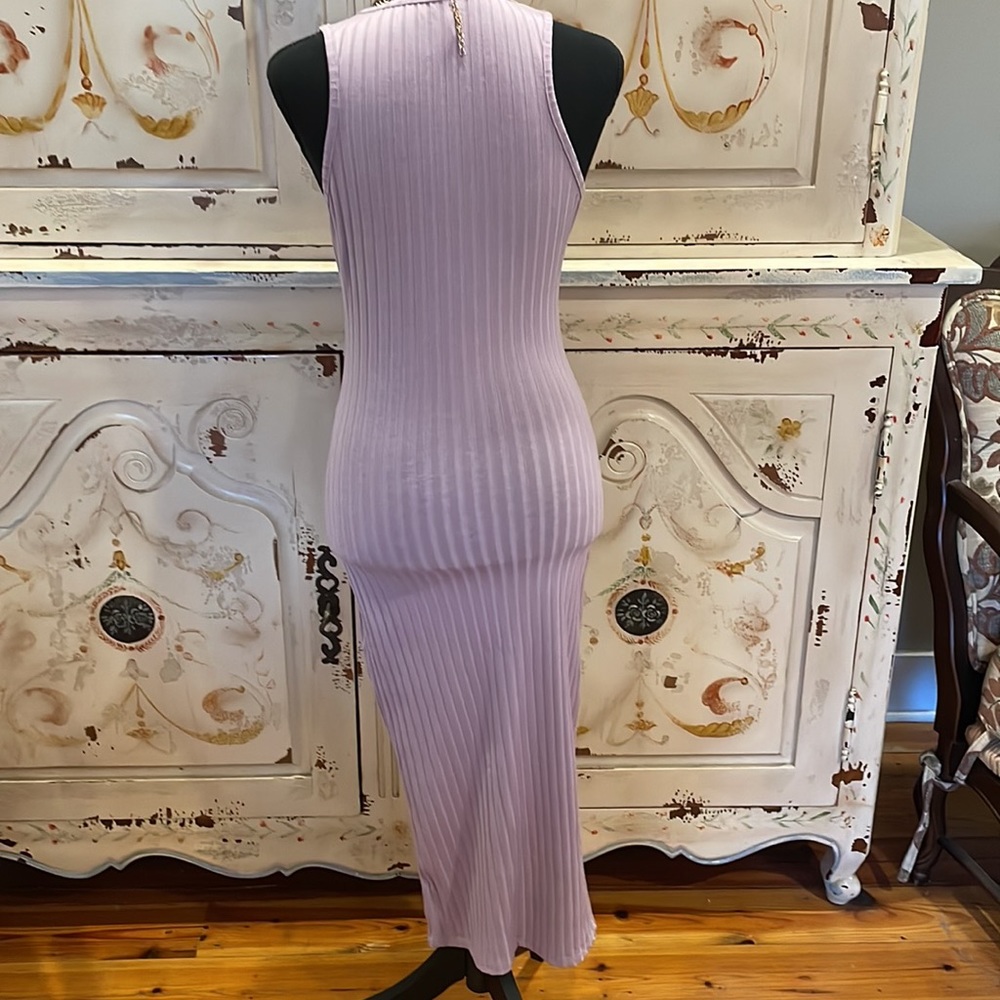 Small Ribbed Tank Midi Dress - Picture 2 of 5
